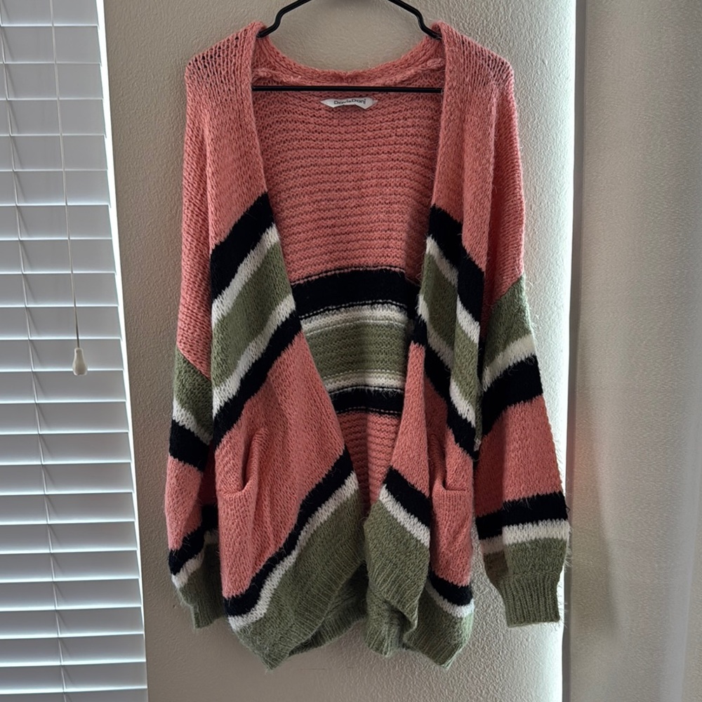 Striped Sweater Cardigan